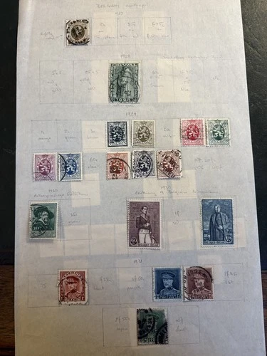 Belgium 1927-1939, used