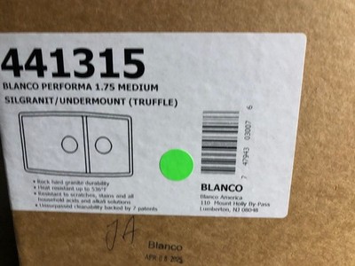 Blanco 441310 Performa 33'' Undermount Double Basin SILGRANIT - Truffle