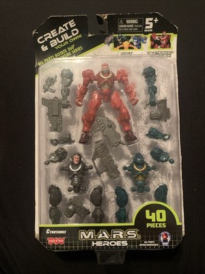 Hap-P-Kid Cybotronix M.A.R.S. Heroes 40-Piece Create & Build Your Own Figure Set