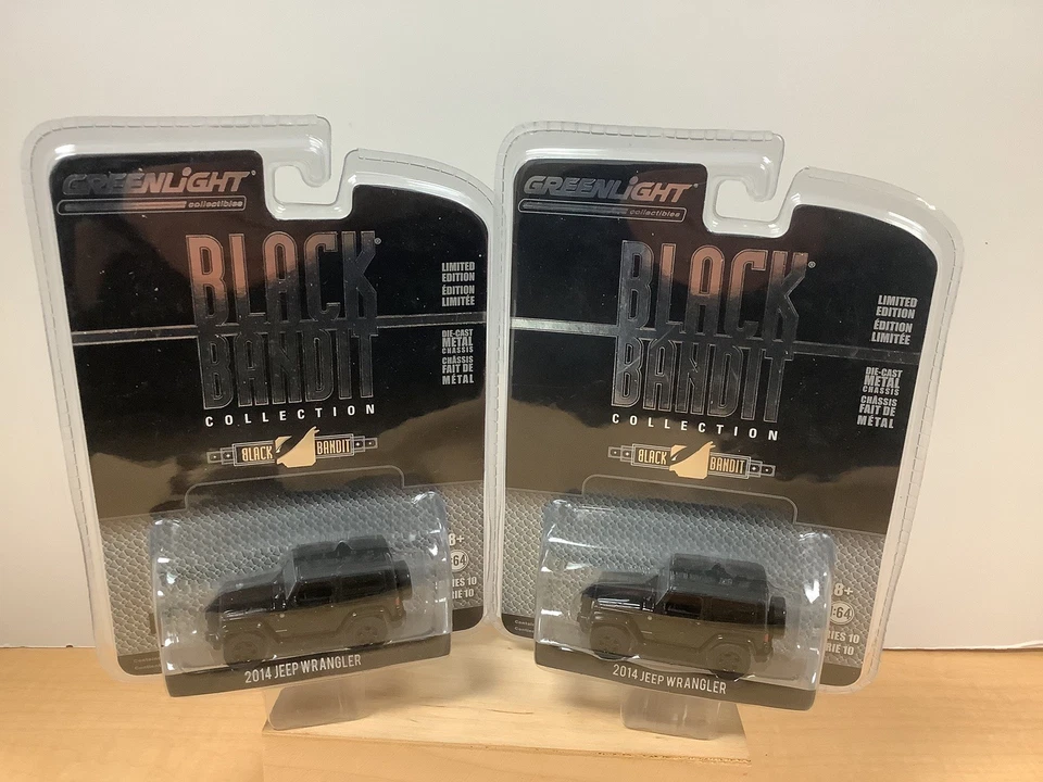 *LOTE DE 2* 2014 Jeep Wrangler Black Bandit Series Greenlight Edición Limitada Foto 2 de 4