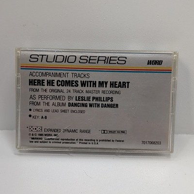Leslie Phillips Here He Comes With My Heart Cassette 1985 WORD Studio Series