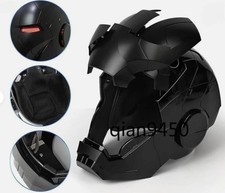 Iron Man Full Black MK5 Helmet Autoking Electronic Voice Activated Cosplay Mask