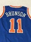 Jalen Brunson Signed New York Knicks Basketball Jersey COA