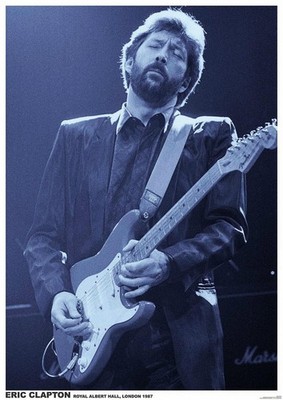 ERIC CLAPTON POSTER LIVE AT ROYAL ALBERT HALL LONDON 1987