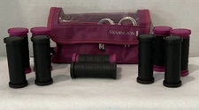 Remington Travel Hair Setter Ceramic Hot Rollers Curlers With J. Clips - Works