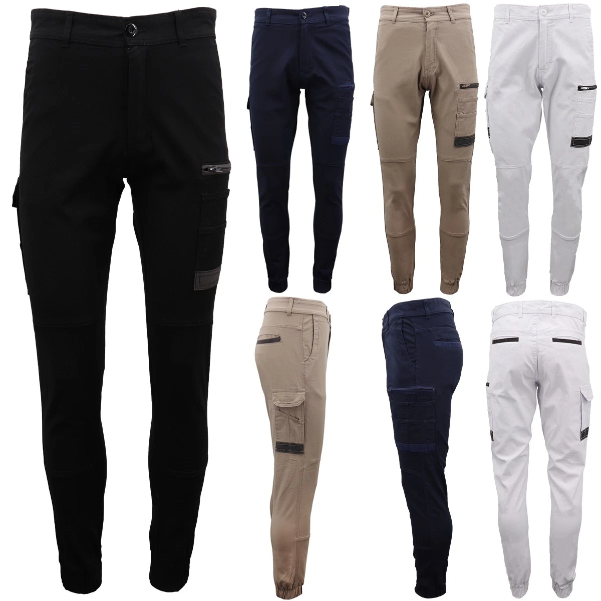 Men's Cargo Cotton Drill Work Pants UPF 50+ 13 Pockets Tradies Workwear Trousers
Opens in a new wind