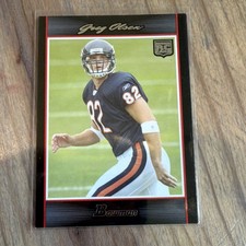 2007 Bowman - Greg Olsen #163 Chicago Bears Rookie NFL Football Card. rookie card picture