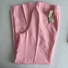 VTG 70s Wmns Bend Over by Levi Strauss Light Pink Pull on Pants Sz 18 USA Made