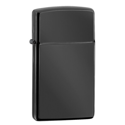 Zippo Benzinfeuerzeug SLIM Ebenholz High Polish Schwarz Uni Petite Raucher Geschenk