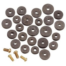 Flat Faucet Washer 20 Assorted Faucet Washers  4 Brass Screws