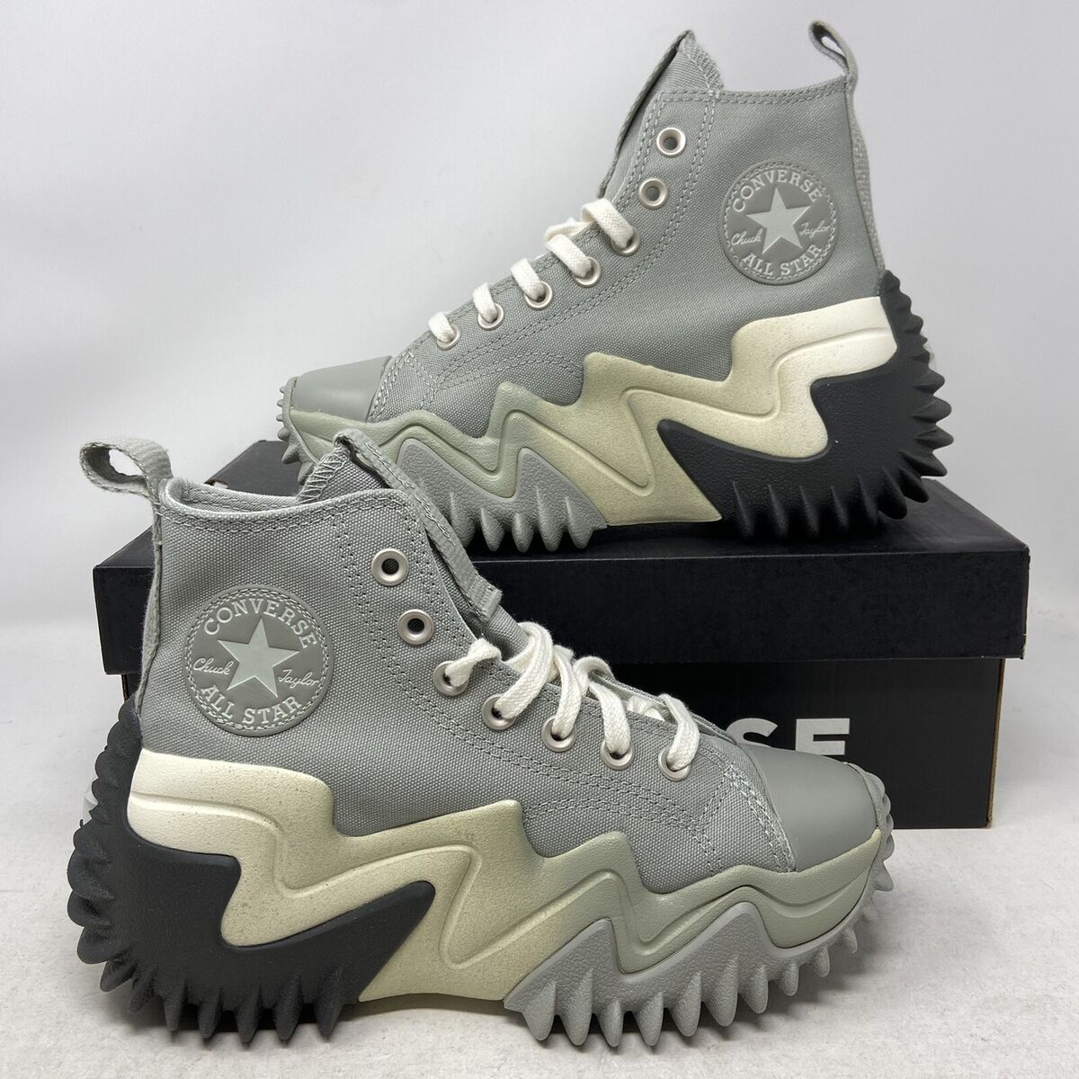 Converse Run Star Motion Hi Womens Grey Slate Sage Silver Converse Run Star Motion Hi Womens Grey Slate Sage Silver