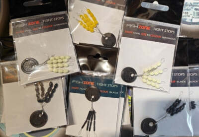 Großeinkauf 30 verschiedene Packungen Fishzone Schnurstopper - Ideal zum Schwimmenangeln