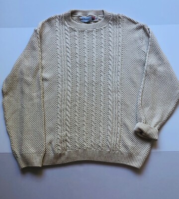 The Vermont Country Store Chunky Knit Sweater Size Large Made In USA - Main Image