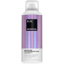 IGK ANTISOCIAL Overnight Bond Building Dry Hair Mask Time Release Healthy Shine