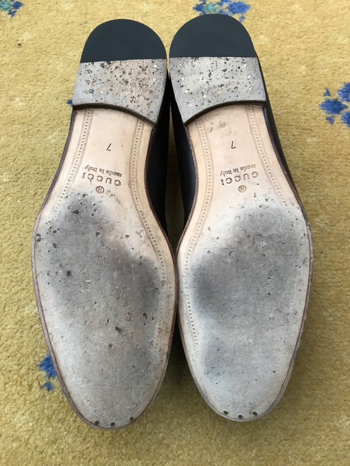 Gucci Shoes Leather Loafers Brown Wolf Brixton Horsebit UK 7 US 8 EU 41