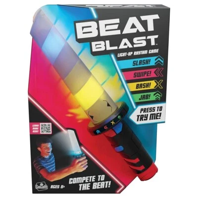 Goliath Games Beat Blast Game Slash Swipe Bash Jab to the Beat Can you Beat New