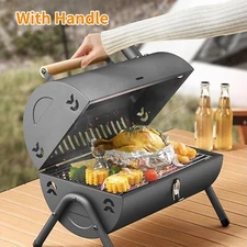 Portable Charcoal BBQ Grill - Outdoor Camping Picnic ,Mini Barbecue for Garden