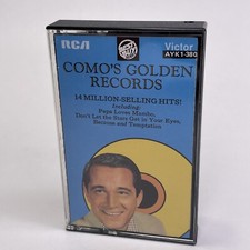Perry Como, Como's Golden Records, 1958 Audio Cassette Tape, 1988 White Cart
