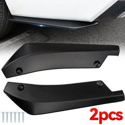 2PCS Universal Auto Stoßstange Lippe Splitter Spoiler Flap DiffusorHeckspoiler