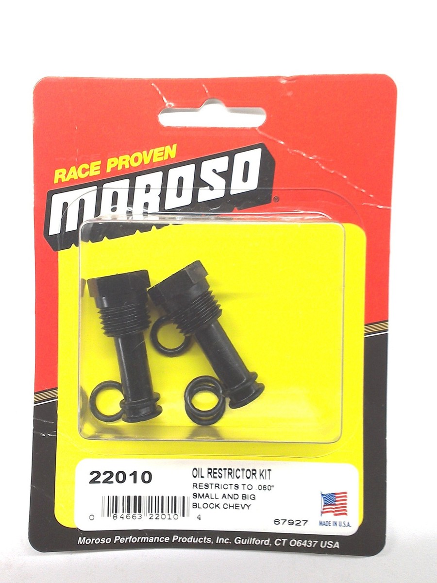 Moroso Screw-In Oil Restrictors Moroso Screw-In Oil Restrictors
