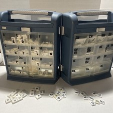 Huge Mixed Lot of Reading  Spelling Vintage Letter Tiles In Zag Drop n  Sort