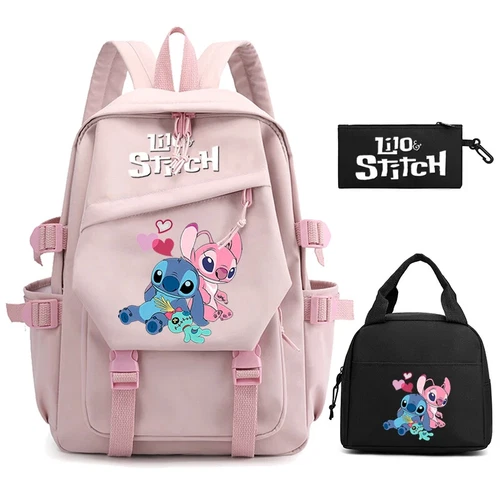 3-teiliges/Set Disney&Lilo&Stitch Rucksack Brotzeittaschen Rucksack Reiserucksack Mochila - Bild 43 von 65