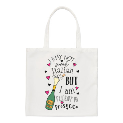 I Am Fluent IN Prosecco Regular Tragetasche Lustig Schulter