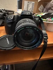 Minolta Maxxum 430si RZ SLR Film Camera w strap Lens Quantaray