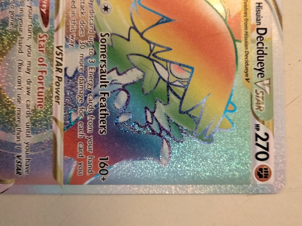 Hisuian Decidueye VSTAR 195/189 Rainbow Secret Rare Astral Radiance