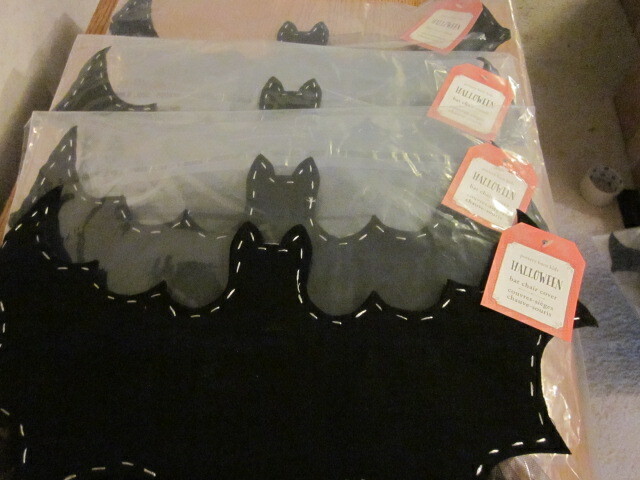 4 Pottery Barn Kids Halloween Bat Tulle Chairbacker Chair Backer