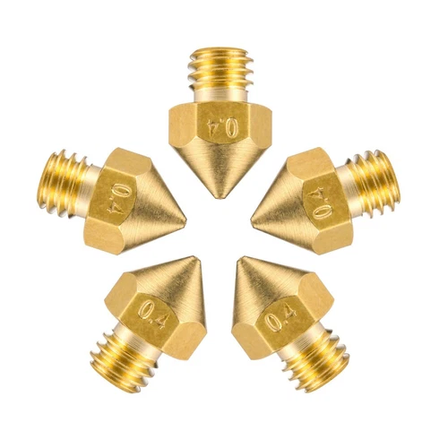 5x Buse Nozzle 0.4mm pour Geeetech A10, A20, A30 / Tevo Tornado / Tronxy X5S lot