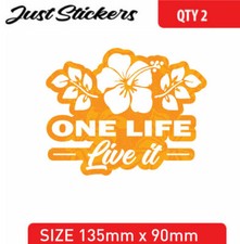 One Life Surf car sticker , bumper sticker , skate , sticker , laptop window,