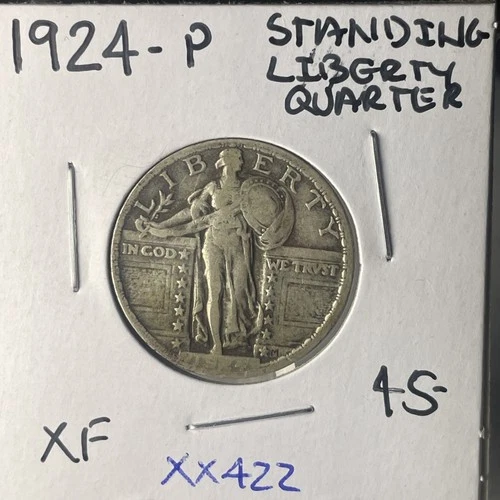 1924 P BETTER DATE STANDING LIBERTY QUARTER In EXTRA FINE Condition  XX422