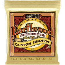 Ernie Ball Earthwood 8020 Custom Medium Bronze Acoustic Guitar Strings 12.556