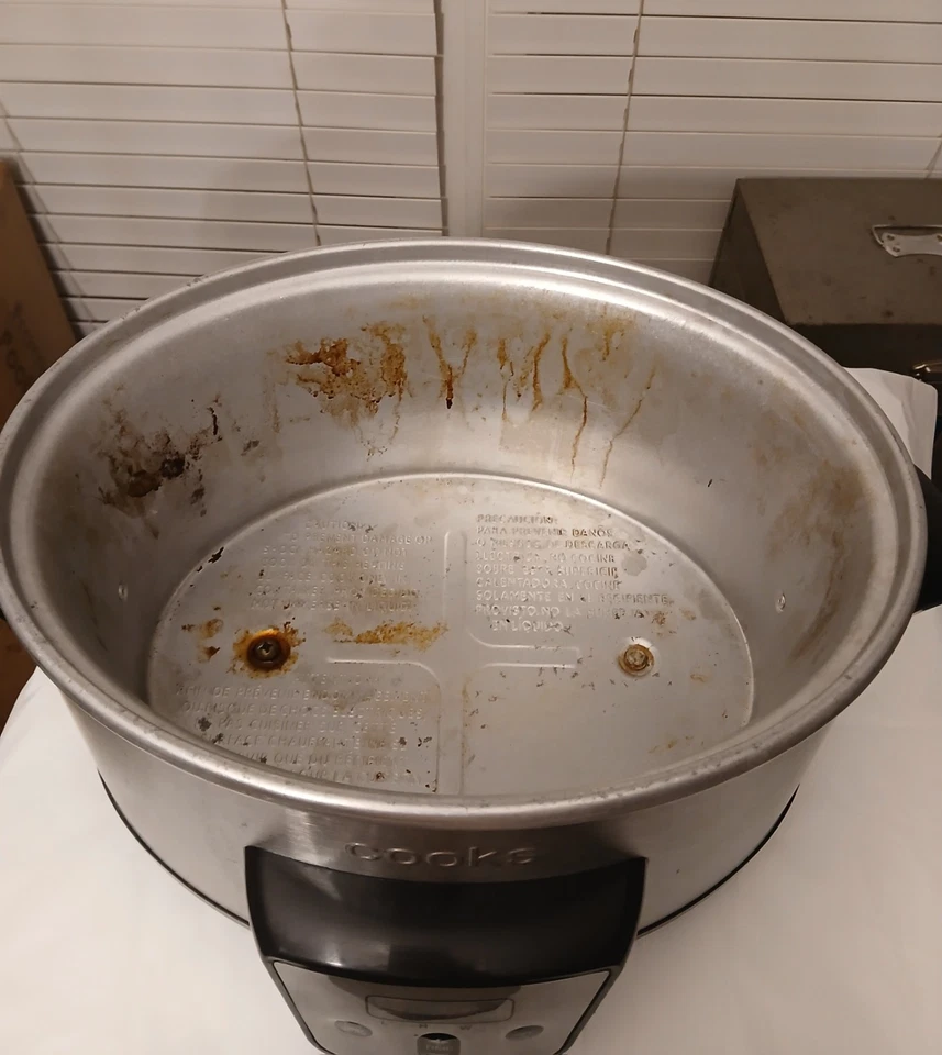 Olla de cocción lenta Cooks YDE-5000 #22095 base de elemento de calefacción solo funciona al 100 % Foto 4 de 4