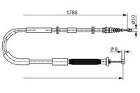 NEU - Bosch 1987482589 Seilzug, Feststellbremse Passend FüR Fiat