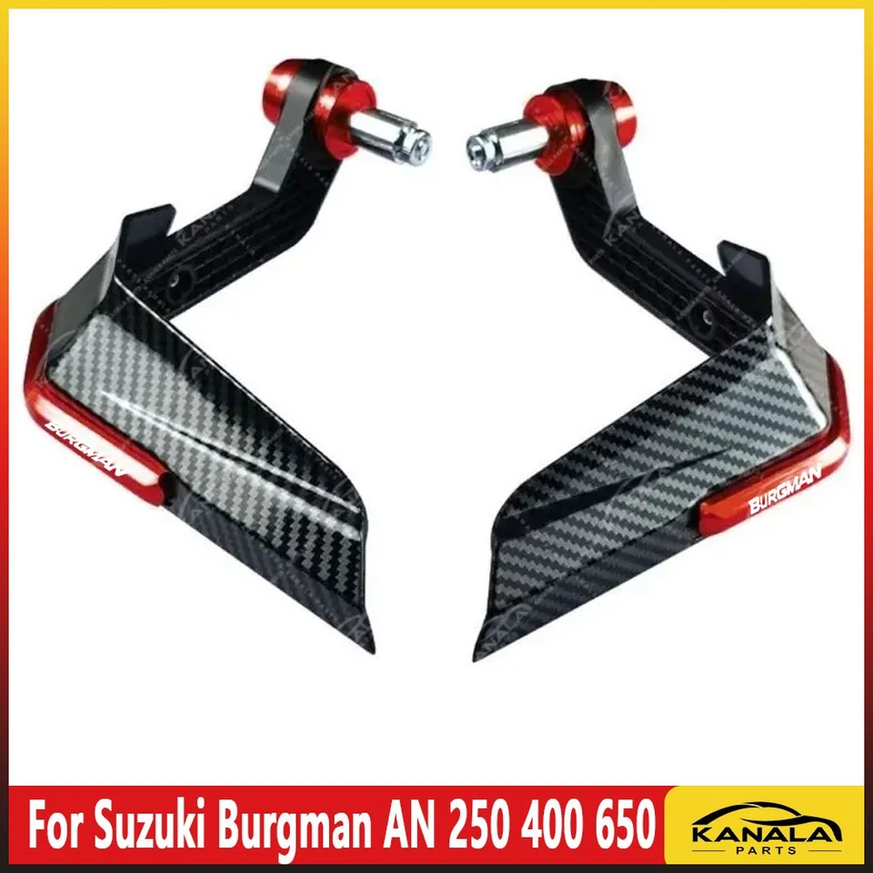 CNC Handguard Handlebar Windshield Protector For Suzuki Burgman AN 250 400 650 Foto 2 de 4