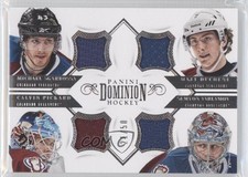 2013-14 Panini Dominion Quad Jerseys 21/50 Michael Sgarbossa Semyon Varlamov 0o9