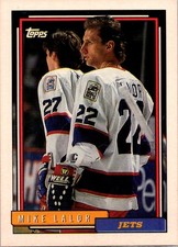 1992-93 Topps #140 Mike Lalor Winnipeg Jets