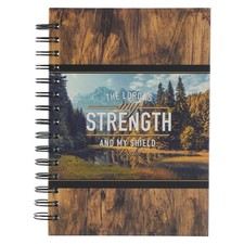 Christian Journal for Men - Psalm 287 Hardcover Notebook, 192 Ruled Pages