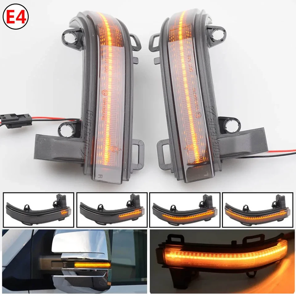 Right+Left Wing Side Mirror Blinker Light For Volkswagen Crafter MK2 SY/SZ 2017 - Image 2 of 4