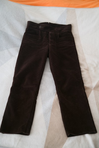 S.E.H. Kelly Dark Brown Corduroy Work Trousers Small W32