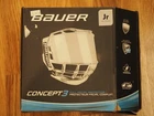 Bauer Concept III Junior Full Face Visor Shield Clear