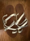 Mossimo Supply Co. Sandals size 8 Silver Faux Leather slip on — photo 4