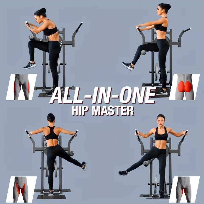 Máquina de entrenamiento de cadera para levantar piernas de alta resistencia ajustable de pie ENVIAMOS AL EXTRANJERO