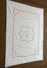 Vintage Chenille Baby Child's Bedspread, Coverlet