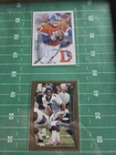 1998 Topps #300 & 1995 Score #32- John Elway Signed Autographed In Person