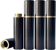 Mini Urns for Ashes Set of 4 Small Ebony Wood Urns for Human Ashes Keepsake Sm