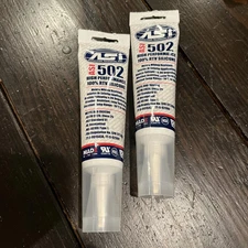 ASI 502 Clear Food Grade 100% RTV Silicone Sealant 2.8 Oz Squeeze Tubes (2 Pk)