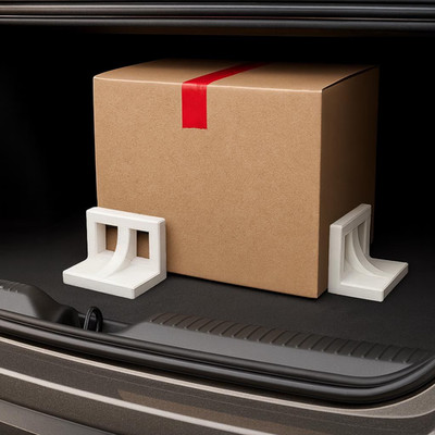 Car Trunk Organizer: 3D Printed Compact hook-and-loop tape Mount Brackets
